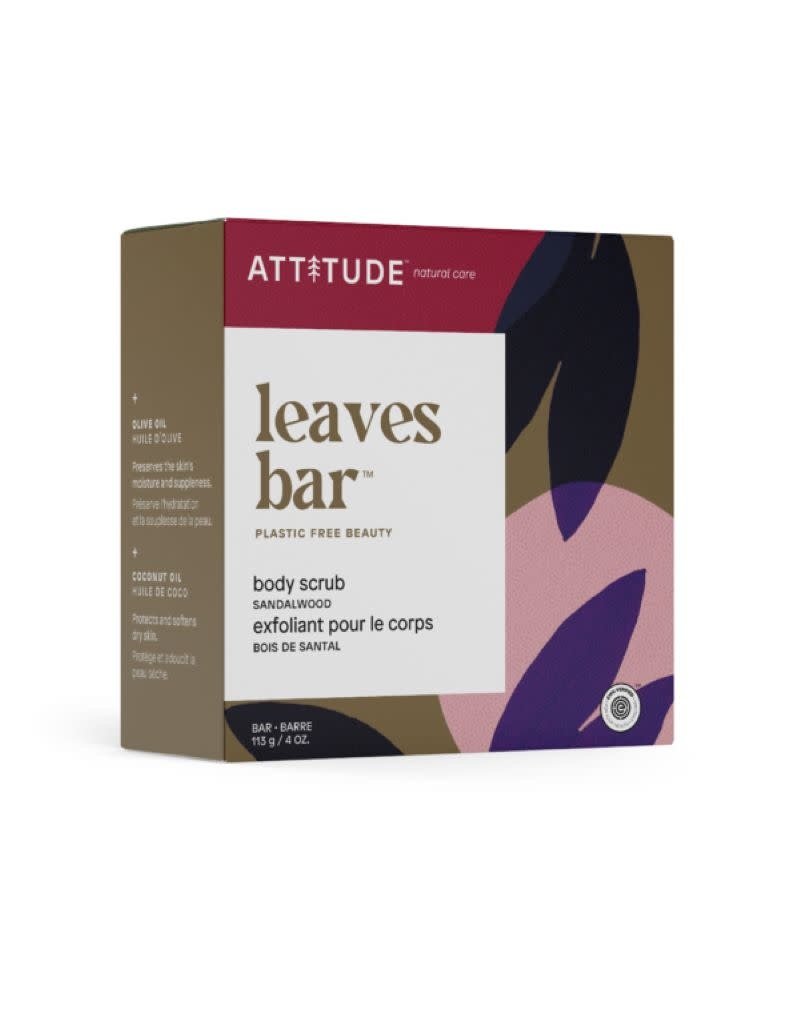Attitude Attitude - Leaves bar body scrub, sandalwood
