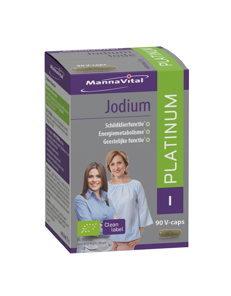 Mannavital Mannavital - Jodium, platinum, 90 V-capsules