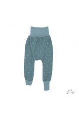 Iobio Iobio - Splitpants EasyFree interlock GOTS, Vintage blue dandelion (0-2j)