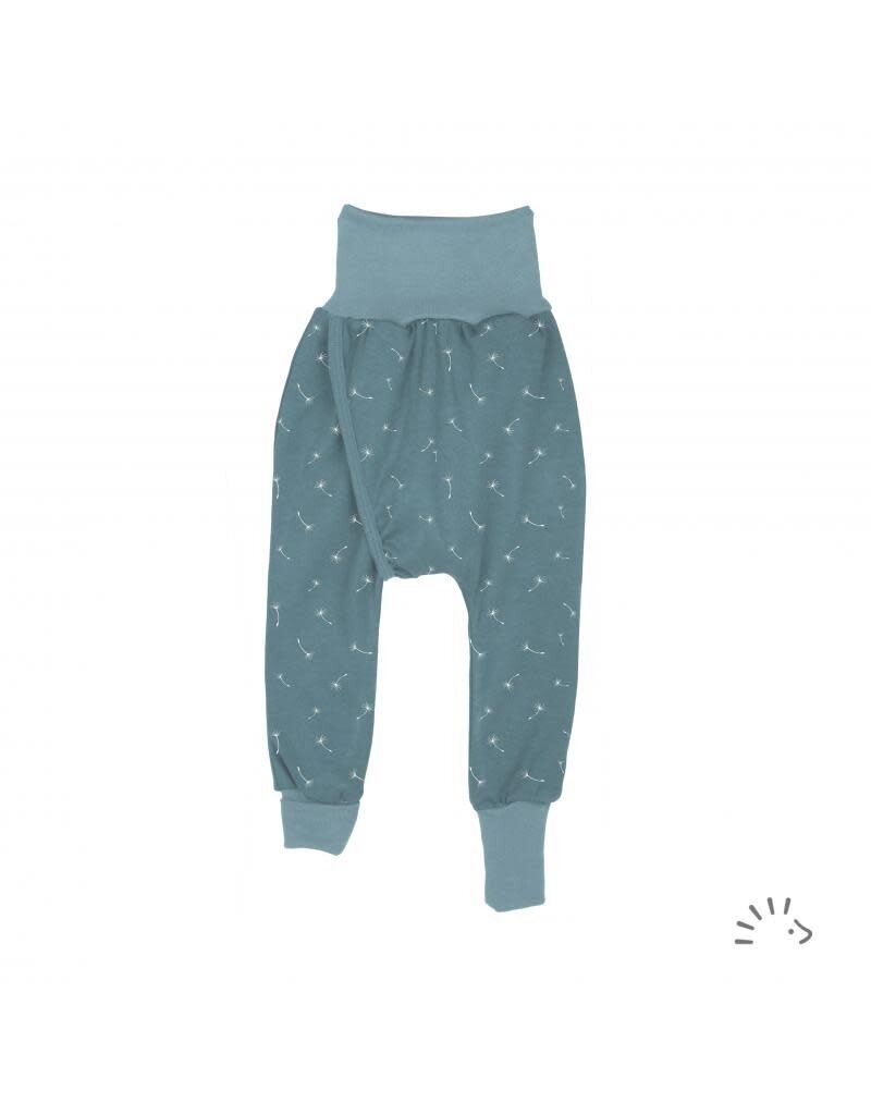 Iobio Iobio - Splitpants EasyFree interlock GOTS, Vintage blue dandelion (0-2j)