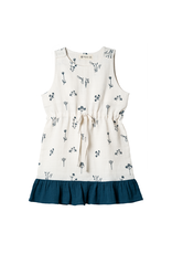 Organic by Feldman Organic by Feldman - Muslin Jumper dress drawstring, plant delight (3-12j)