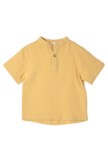 Organic by Feldman Organic by Feldman - Muslin short sleeve shirt, Ochre (3-10j)