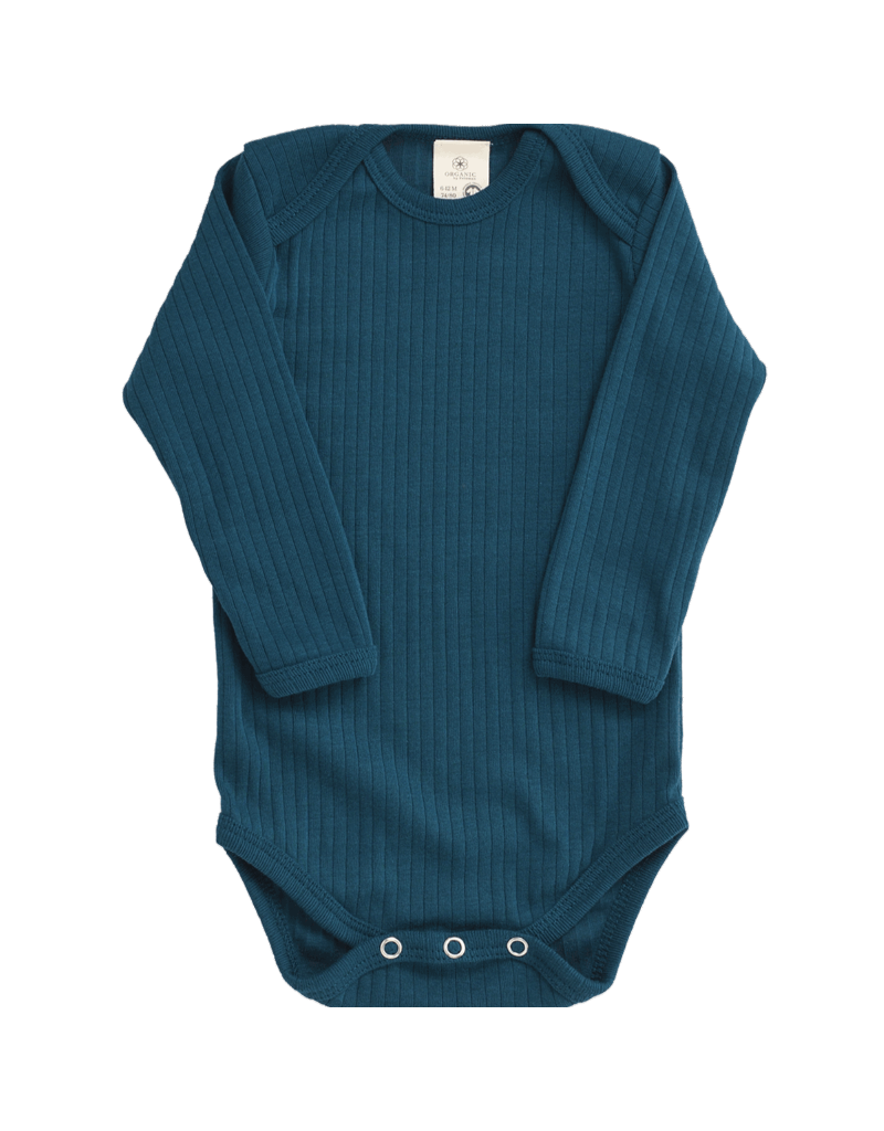 Organic by Feldman Organic by Feldman - Wrap body, ls, petrol-blue (0-2j)