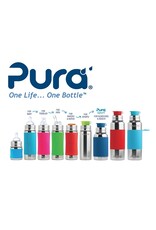 Pura Pura - Sport bottle with aqua sleeve, 325ml