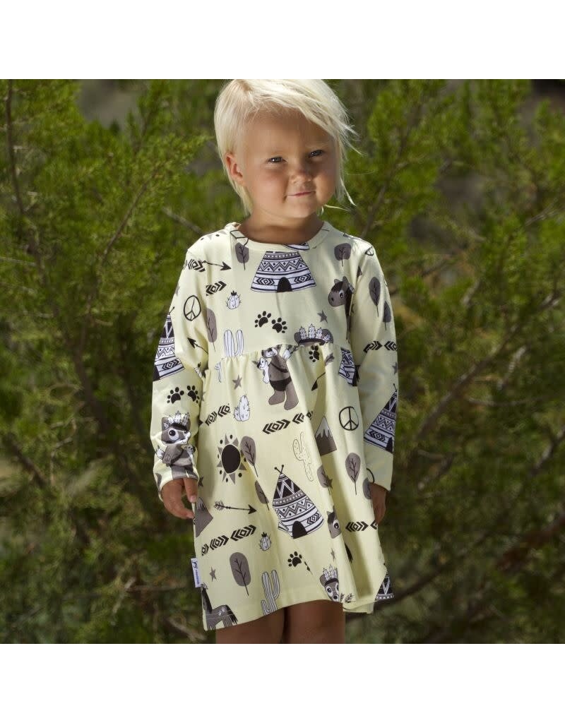 JNY JNY - Empiredress, ls, little indian (0-2j)