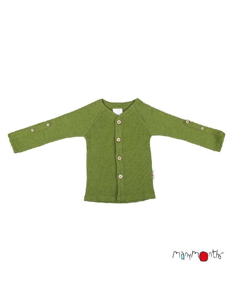 ManyMonths ManyMonths - cardigan, adjustable sleeves, garden moss green (3-16j)
