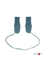ManyMonths ManyMonths - Long Cuff Mittens with string, Sea Grotto (0-2j)