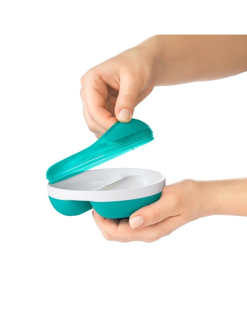 Oxo Tot Oxo tot - Divided Feeding Dish with removable ring, teal