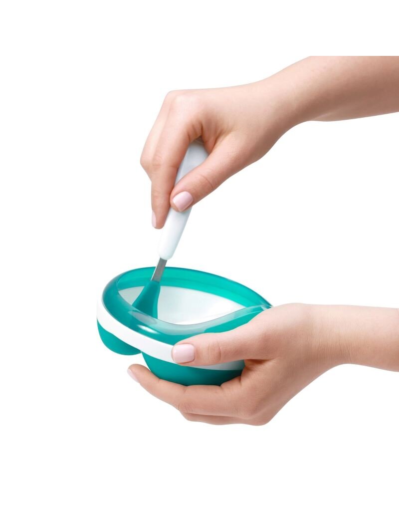 Oxo Tot Oxo tot - Divided Feeding Dish with removable ring, teal