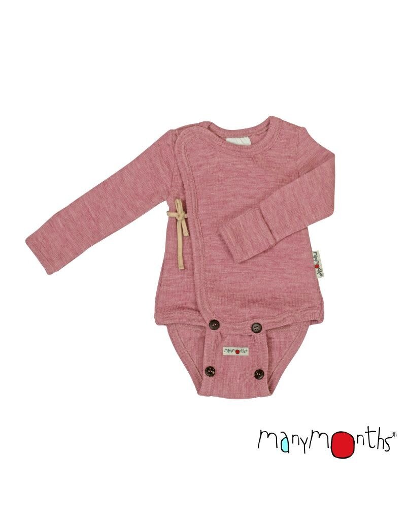 ManyMonths ManyMonths - Kimono Body/Shirt with Foldover Sleeves, Vintage Pink (0-2j)