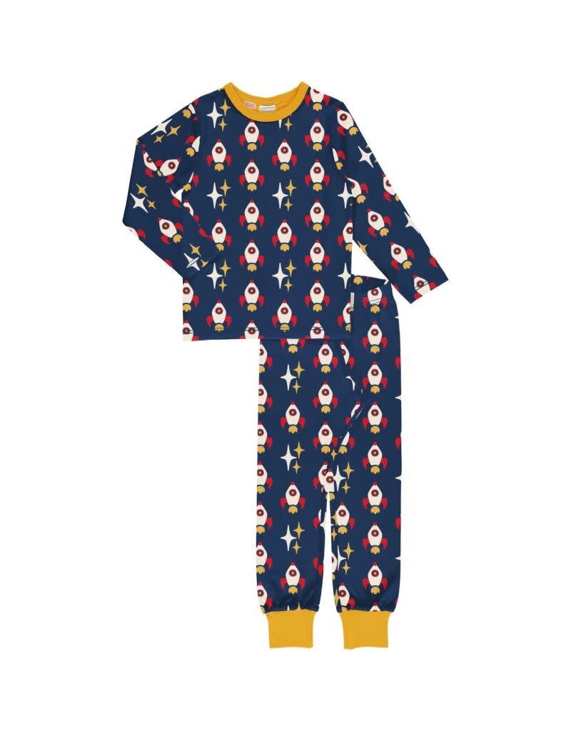 Maxomorra Maxomorra - Pyjama Set LS, Rocket (0-2j)