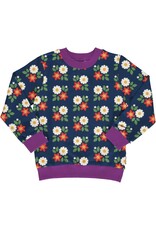 Maxomorra Maxomorra - Sweater Lined, Flowers (3-10j)