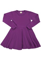 Maxomorra Maxomorra - Dress Circle LS, Solid Violet (3-10j)