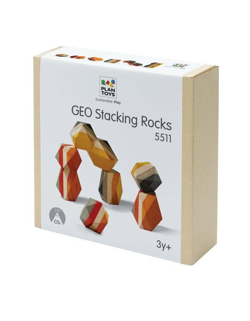 PlanToys Plan Toys - Geo Stacking Rocks