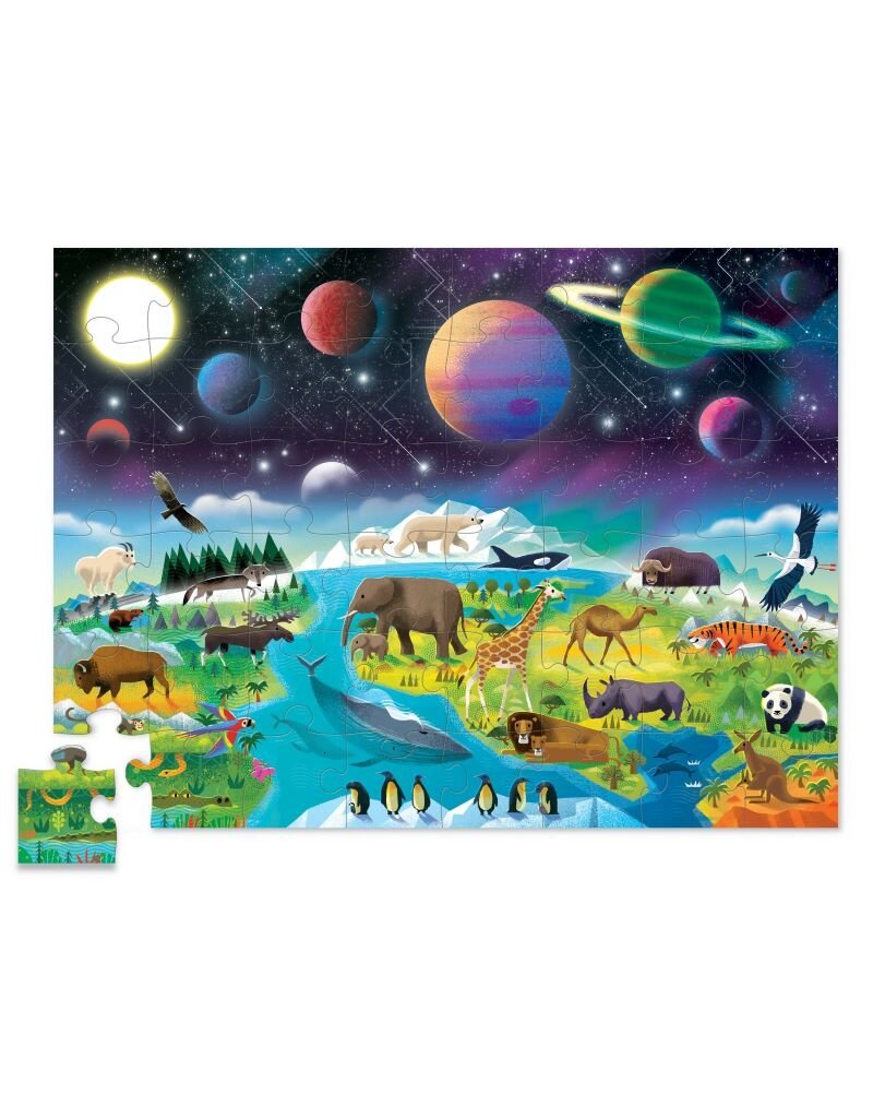 Crocodile Creek Crocodile Creek - Above & below puzzle, Earth & Space