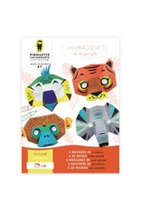 Pirouette Cacahouète Pirouette Cacahouete - Mes Masques de la jungle, 4pcs