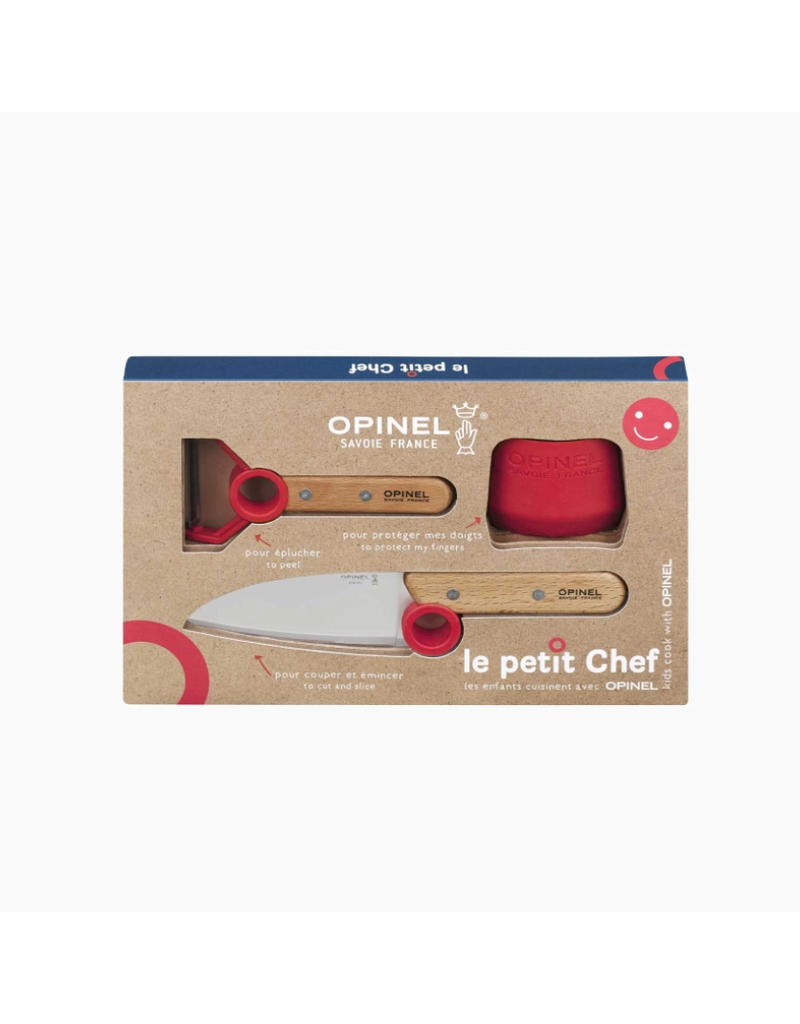 Opinel Opinel - Le petit Chef, 3 pcs set, red