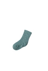 Joha Joha - Wool rib socks, aqua melange