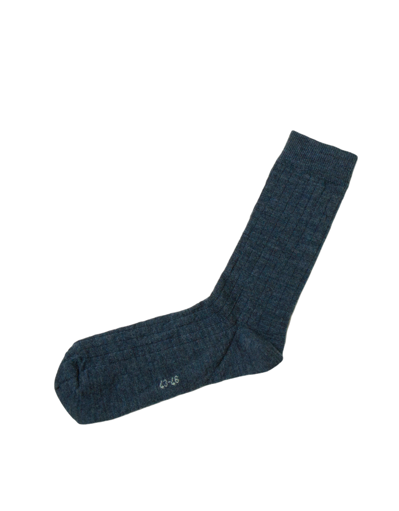 Joha Joha - Wool rib socks, denim melange (3-16j)