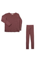 Joha Joha - Pyjama set, wool/silk, Bordeaux (3-16j)