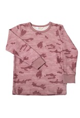 Joha Joha - Pyjama set, wool/bamboo, Rose print (3-16j)