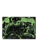 Mudpuppy Mudpuppy - Glow in the dark puzzle, Land Predators, 100 stukken