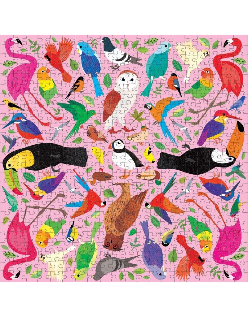 Mudpuppy Mudpuppy - Family puzzle, Kaleido Birds, 500 stukken