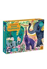 Mudpuppy Mudpuppy - Endangered species puzzle, Asian Elephants, 300 stukken