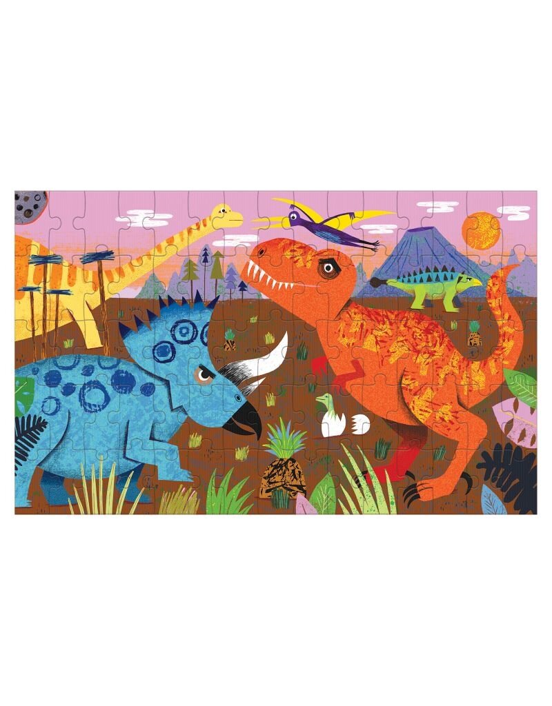 Mudpuppy Mudpuppy - Lenticular Puzzle, Dinosaur Roar, 75 stukken