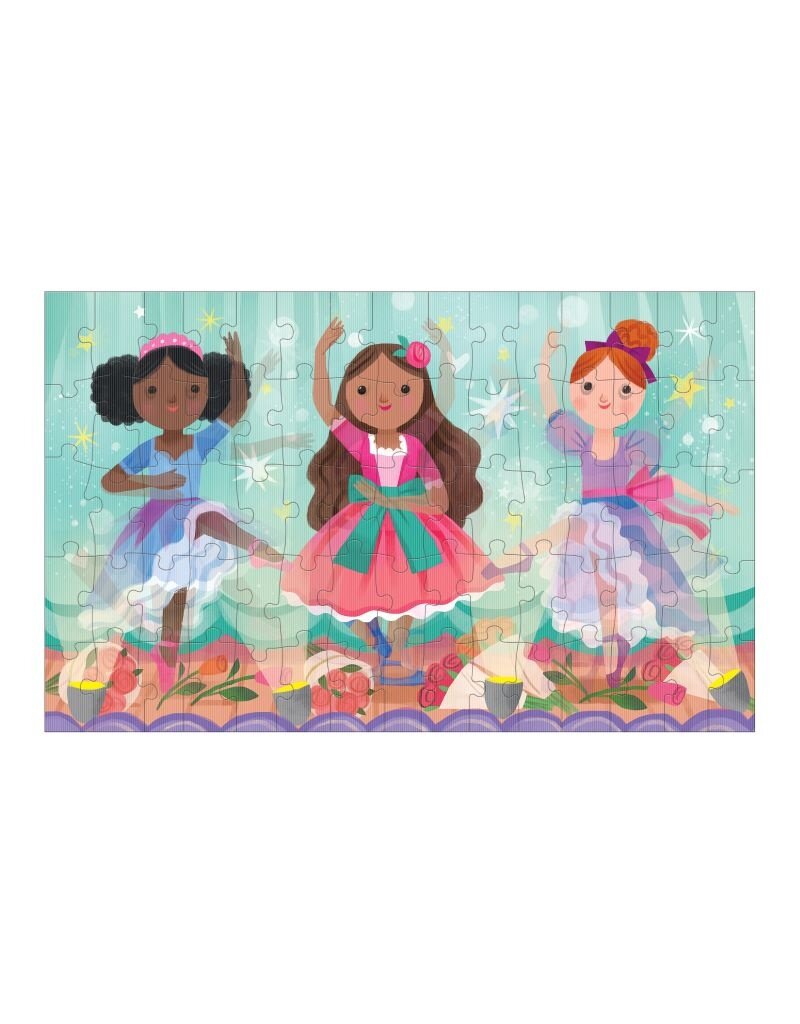 Mudpuppy Mudpuppy - Lenticular Puzzle, Graceful Ballerinas, 75 stukken