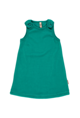 Maxomorra Maxomorra - dress velour turquoise (0-2j)