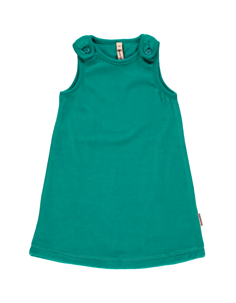 Maxomorra Maxomorra - dress velour turquoise (0-2j)