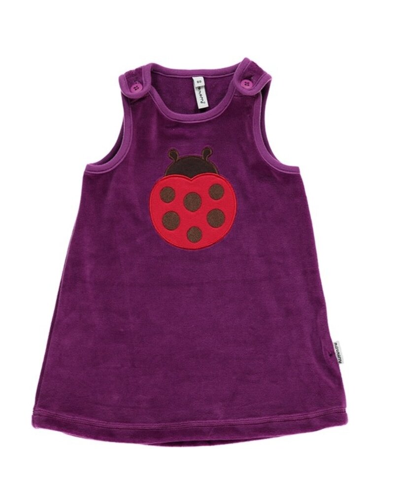 Maxomorra Maxomorra - dress embroid ladybug (0-2j)