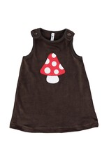 Maxomorra Maxomorra - Dress embroid, mushroom (0-2j)