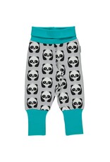 Maxomorra Maxomorra - Pants rib, panda (0-2j)