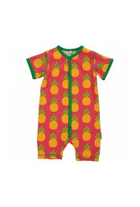 Maxomorra Maxomorra - Rompersuit button ss, pineapple (0-2j)