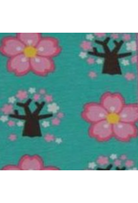 Maxomorra Maxomorra - Rompersuit button ss, cherry blossom (0-2j)