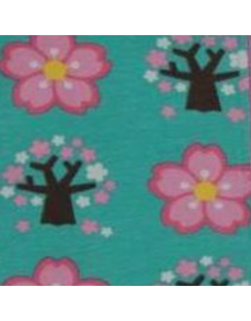 Maxomorra Maxomorra - Rompersuit button ss, cherry blossom (0-2j)