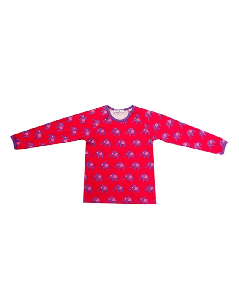 Mini Cirkus Mini Cirkus - Elephant T-shirt, ls, bright rose (0-2j)