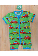 Naperonuttu Naperonuttu - summersuit, appelblauwzeegroen, retro car (0-2j)