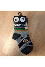 Ubang Ubang - kous, grey melange, racoon talkie walkie (3-16j)