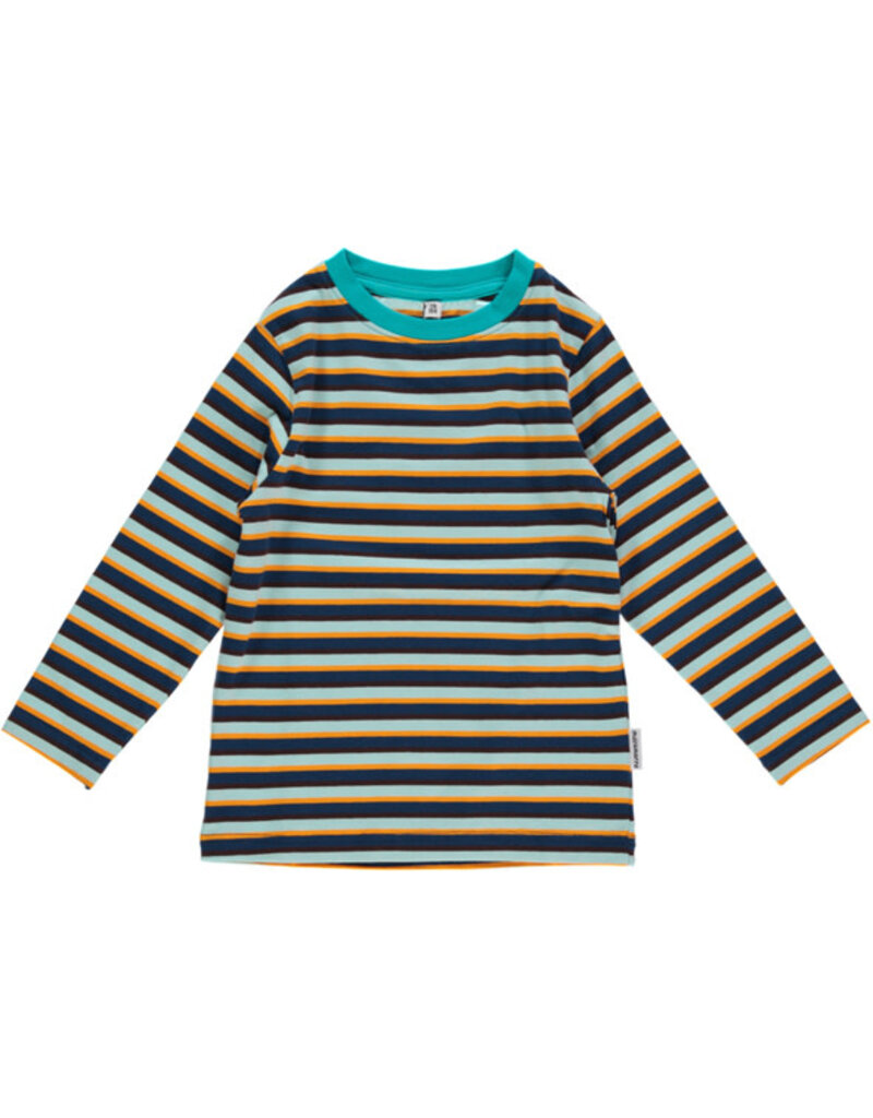 Maxomorra Maxomorra - top ls, blue mix (0-2j)