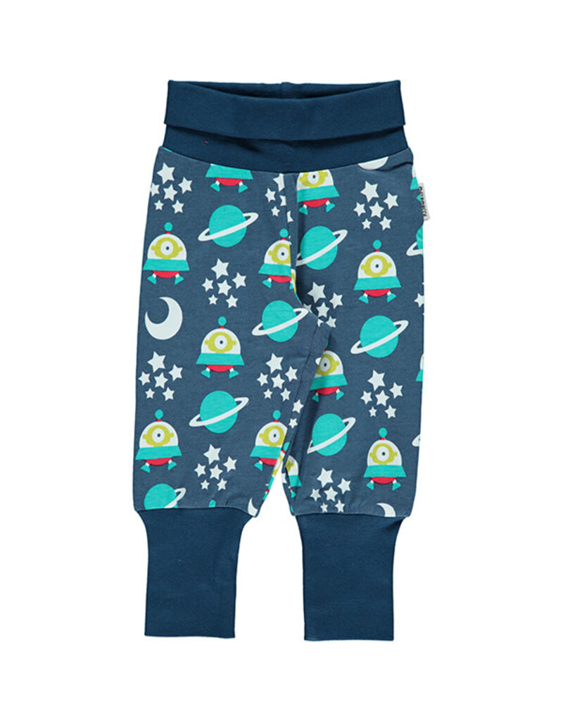 Maxomorra Maxomorra - Pants rib, space ship (0-2j)