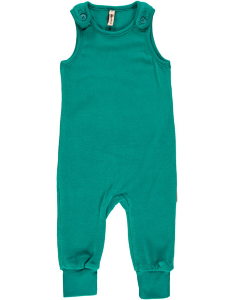 Maxomorra Maxomorra - playsuit velour turquoise (0-2j)