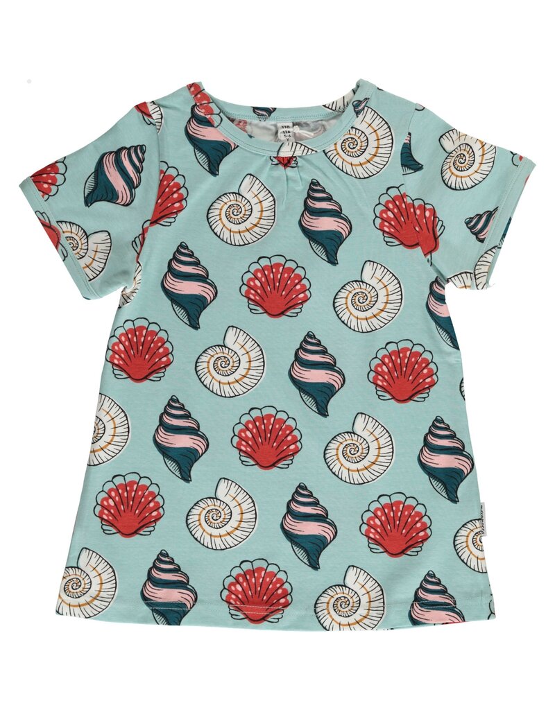 Maxomorra Maxomorra - Top A-line ss, seashell (3-16j)