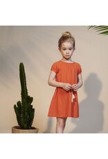 Lily Balou Lily Balou - Lucy dress muslin red orange (0-2j)