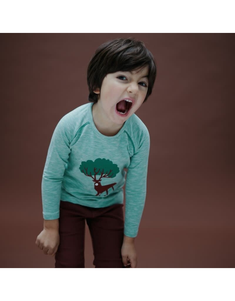 Lily Balou Lily Balou - Tshirt ls Bruno, beryl green (3-16j)