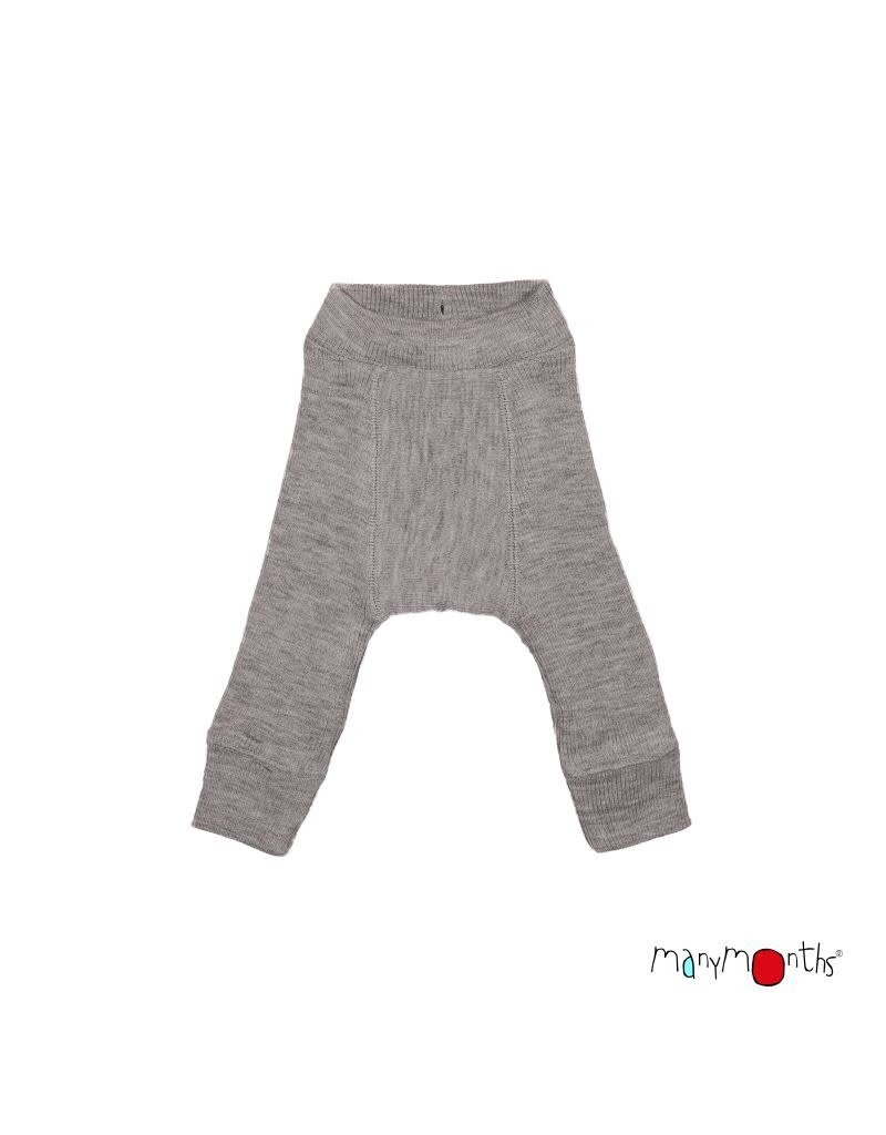 ManyMonths ManyMonths - Reversible longies, silver cloud/foggy black (0-2j)