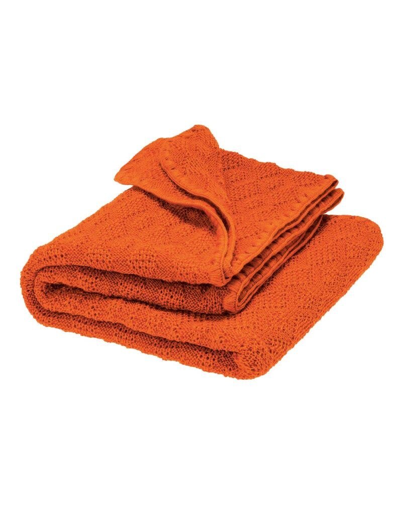 Disana Disana - Woollen baby blanket, 80x100cm, orange