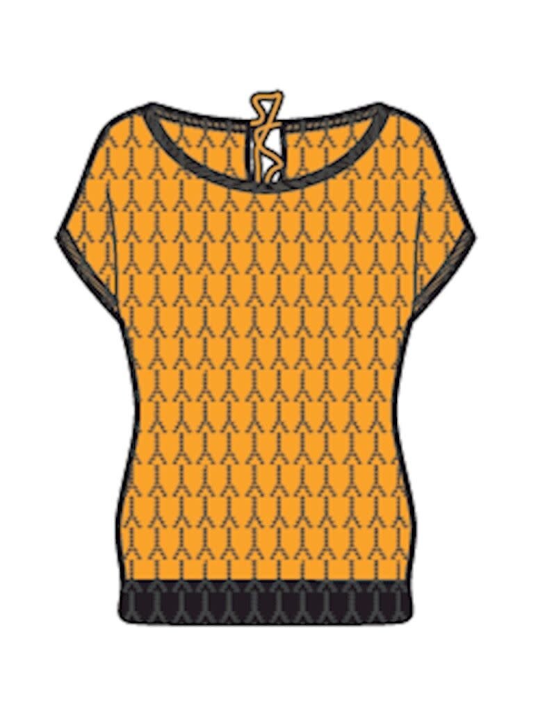 Lily Balou Lily Balou - Dalida Top, Saffron